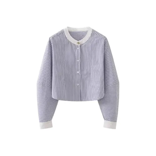 CHARM GLOW Синие Женские Рубашки