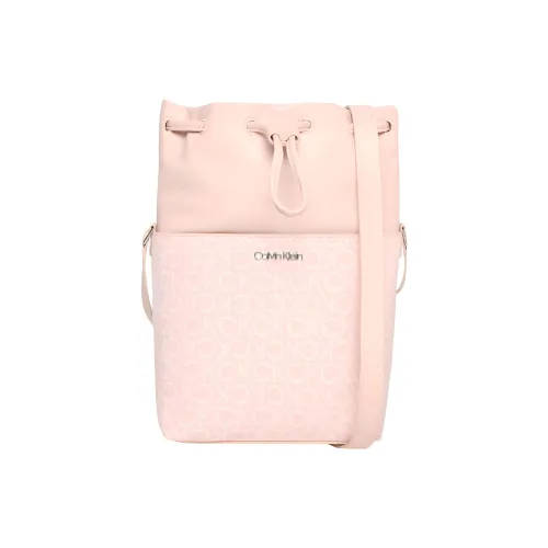 Calvin Klein Искусственная кожа Ведрообразные сумки Сумки через плечо Сумка через плечо Женская Розовая