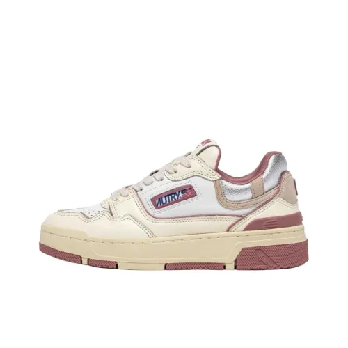 AUTRY Clc Устойчивые к истиранию Низкие Кроссовки для скейтбординга Женские Белые Розовые