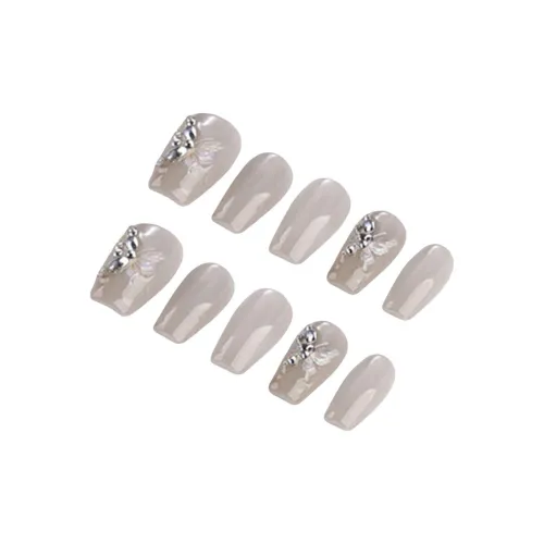 YIYIHE Мягкий Однотонный Бабочка MID Длина Укороченный Короткий Квадрат Круглый Белый Однотонный