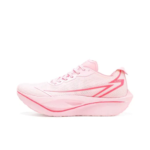 GATELESS Низкий топ беговые кроссовки унисекс персиково-розовый