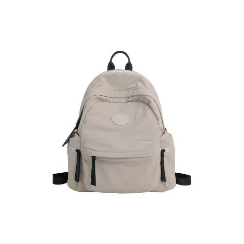 Miao Di Ткань Рюкзак Стандартный Унисекс Кокосовый Серый