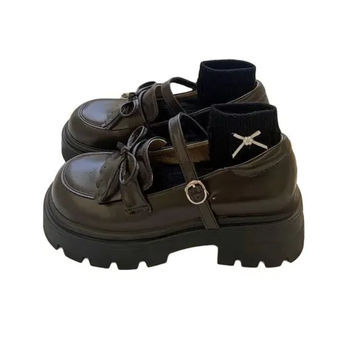 Medd Грубый каблук Туфли Мэри Джейн Женские