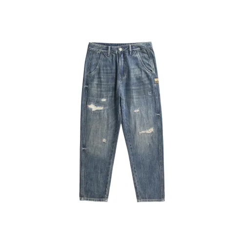 MEXISHION Blue Unisex Jeans MEXISHION Синий Унисекс Джинсы