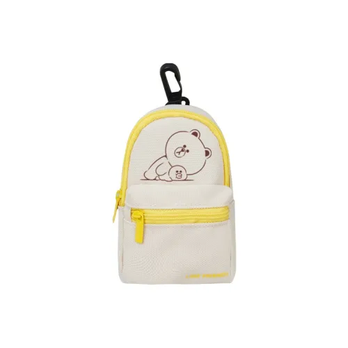 LINE FRIENDS Полиэстер Монета Кошелек Стандартный Унисекс Бежевый Желтый