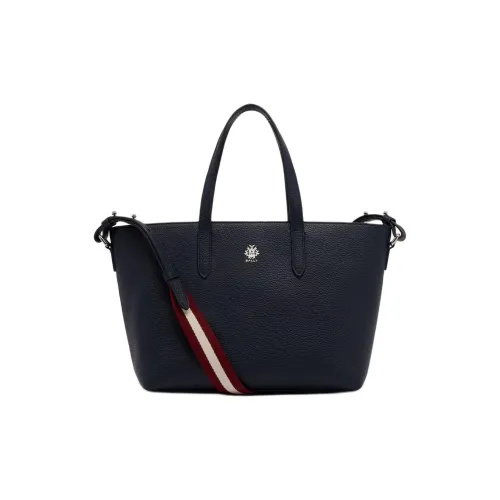 BALLY Рельефная Телячья Кожа Тоут Сумка Сумка для покупок Сумка через плечо Сумка Женская Синяя