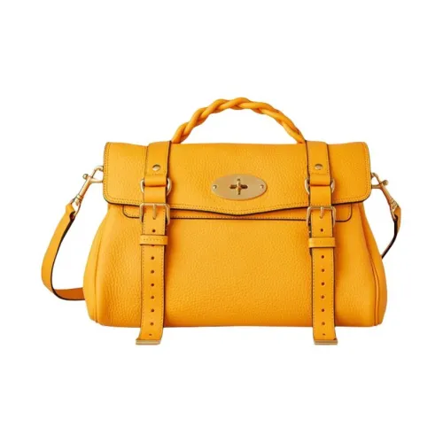 Mulberry Alexa Сумка через плечо из коровьей кожи женская желтая