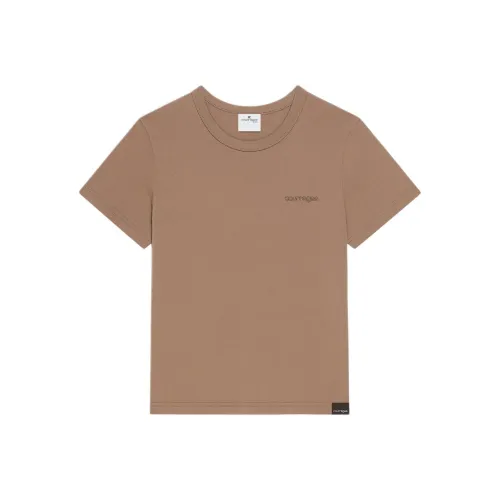 COURREGES Мокко Женские T-рубашки