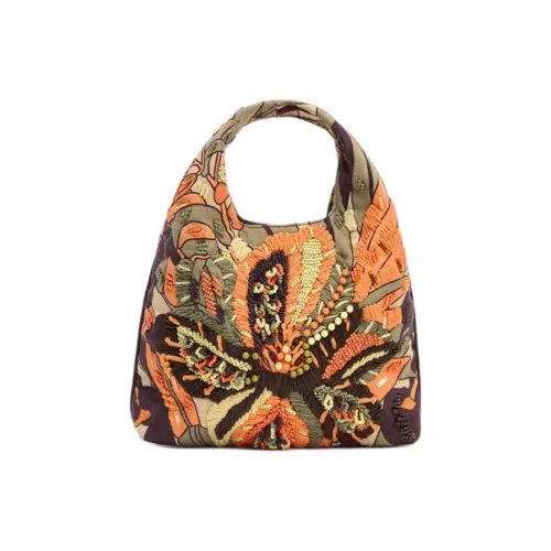 ZARA Cotton Bag Women's Orange ZARA Хлопок Сумка Женская Оранжевая