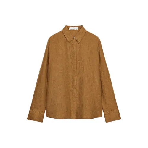 ZARA ZW Series Женский Кристально-Желтый Рубашки