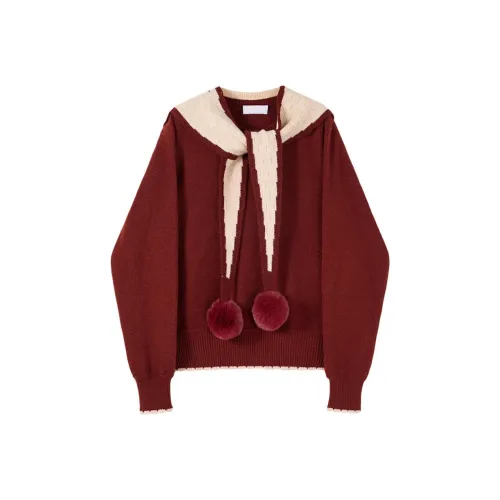 VKXOW Красный Женский Трикотаж