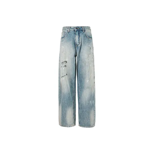 GOODFIGHT Blue Unisex Jeans GOODFIGHT Синий Унисекс Джинсы