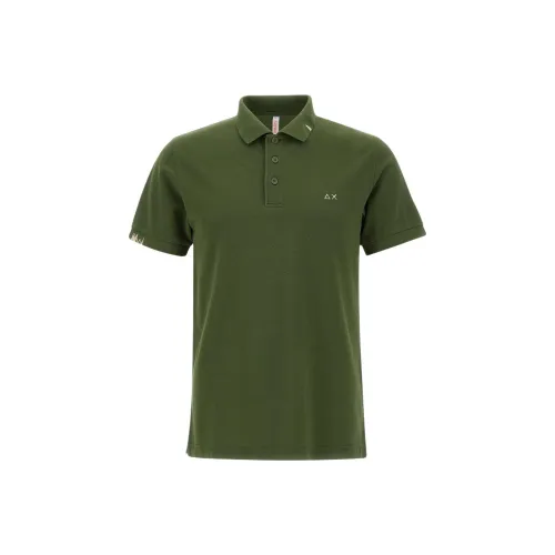 SUN68 Зеленая Мужская Поло