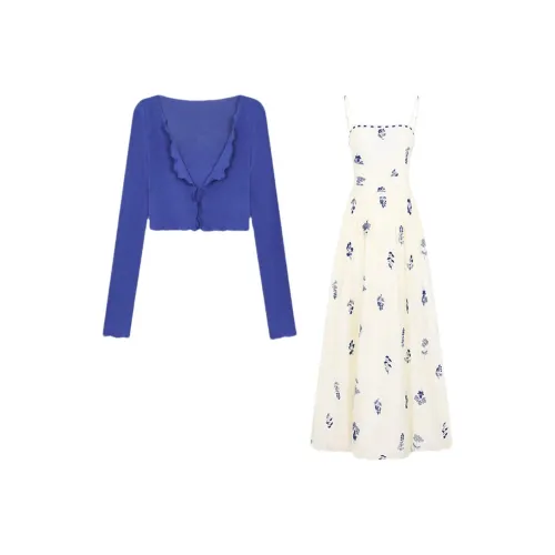 ABBY GODDESS Синий Женские Комплекты с Юбкой