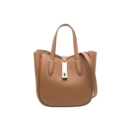 Polo Ralph Lauren Polo ID Коровья кожа Сумка Маленькая Женская Коричневая