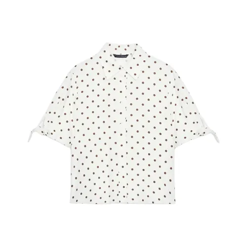 ZARA Телесный/Коричневый Женские Рубашки