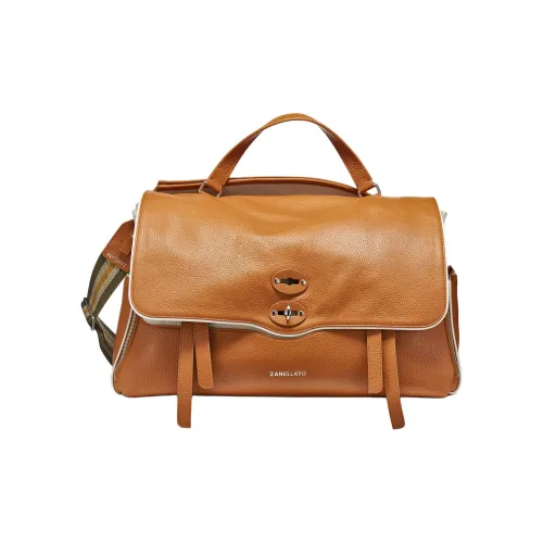 Zanellato Кожа Одно Плечо Сумка Экстра-Большая Женская Бежевая