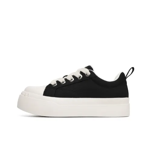 CALIFBULL Низкий топ Скейтборд Кроссовки Унисекс Черный