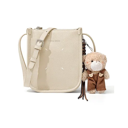 CinvaiKrose Сумка через плечо из коровьей кожи чехол для телефона маленький женский экрю черный