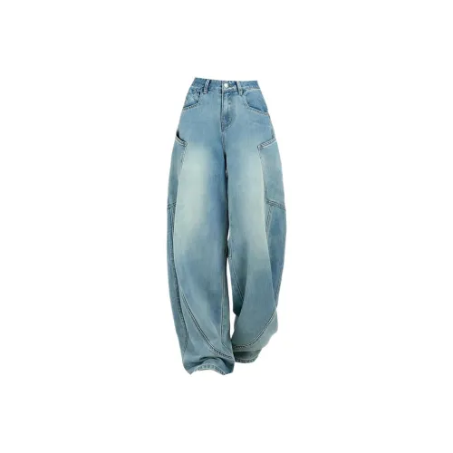 ONE PASS STUDIO Blue Women's Jeans ONE PASS STUDIO Синий Женские Джинсы
