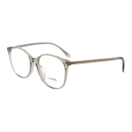 CHANEL Ацетат Овальные Оправы для очков Женские Тауповые