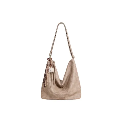 TOUTOU Сумка через плечо из синтетической кожи стандартная женская молочно-чайный абрикос