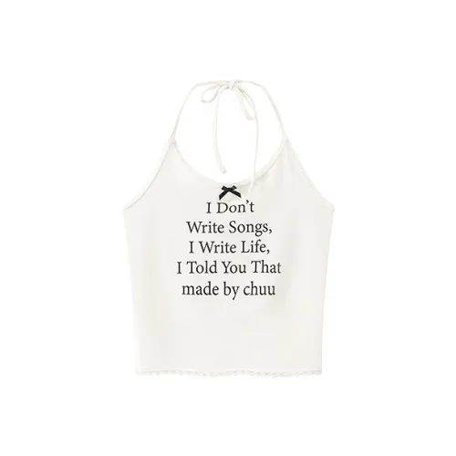 CHUU Белый Женские Майки