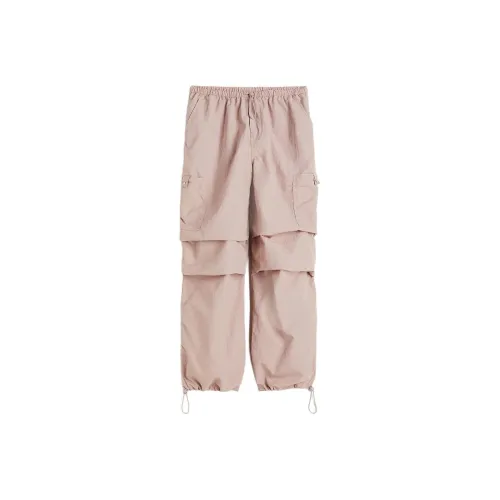 H&M Светло-розовые Женские Карго Брюки
