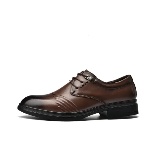 AIPSEN Мужские повседневные туфли Low Top Коричневый Мужской