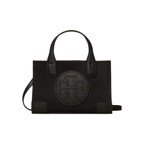 TORY BURCH Ella Ткань Сумка-тоут Сумка для покупок Сумка-тоут Сумка Сумка через плечо Сумка через плечо Мини Женская Черная