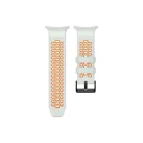 Mist Серый Оранжевый/Дышащий Двухцветный Кремниевый Ремешок, Высокое Качество