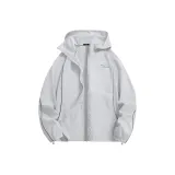 [Ночной езда Светоотражающая полоса Защита от солнца] Светло-серый (Mb Снег Дом Кемпинг Логотип на груди)