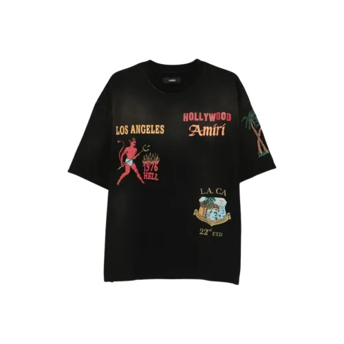 AMIRI Мужские черные футболки