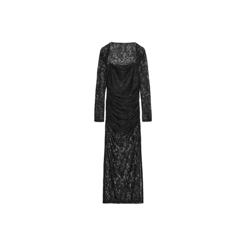 ZARA Длинное платье с длинными рукавами женское