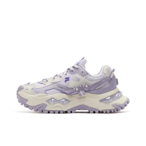 FILA FUSION Бьянко визуально увеличивает рост Низкий топ Толстая подошва Кроссовки Женские Романтический фиолетовый