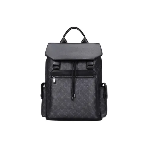 VIHUS PVC Рюкзак Ноутбук Сумка Мужской Черный