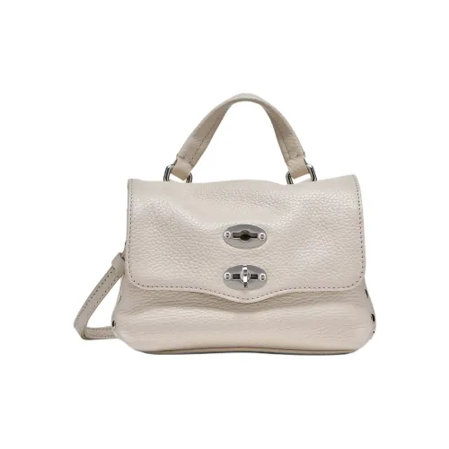 Zanellato Postina Кожа Курьерская сумка Сумка через плечо Сумка Маленькая Женская Белая