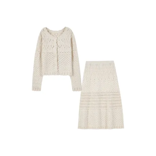 MISSHONEY MH Бежевый Топ+Юбка Женские Комплекты с Юбкой