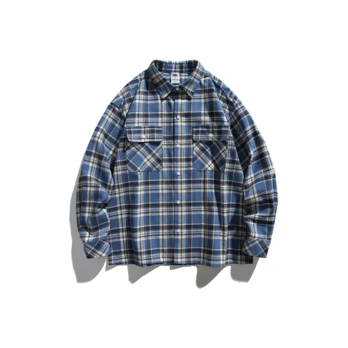 UNDOMAZE Blue Men's Shirts UNDOMAZE Синий Мужские Рубашки