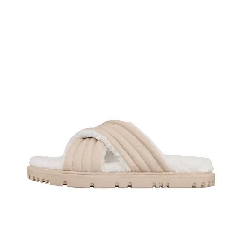 DIOR D Крест Шлепанцы Женские Экрю