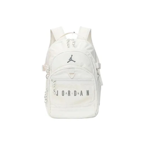 Jordan Polyester Backpack Unisex White Джордан Полиэстер Рюкзак Унисекс Белый