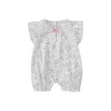 Белое основание, цветочный узор