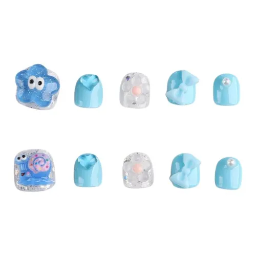 YIYIHE Cute Cartoon Подвеска MID Длина Укороченный Короткий Квадрат Круглый Синий Однотонный