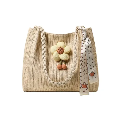 Crtnzo Kroez Вязаная ткань Сумка через плечо Стандартная Женская Экрю