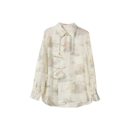 SETIROM Экрю Женские Рубашки