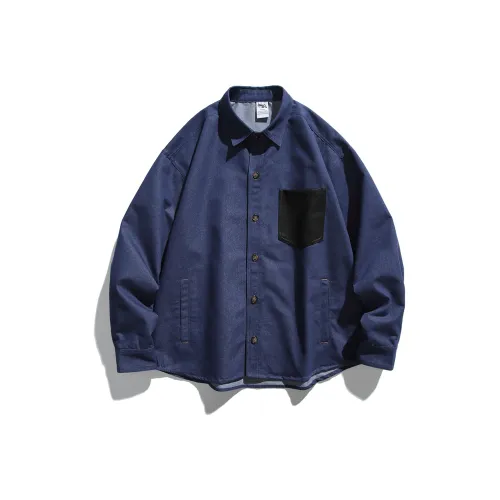 UNDOMAZE Темно-синие мужские рубашки