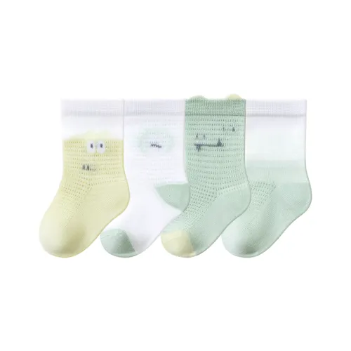 Jingqi 4 Pack Multicolor Детские носки