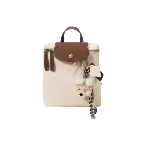 PAYOT Nylon с синтетической кожей POP Paradise Рюкзак Стандартный Женский Экрю Вишневый цветок Розовый