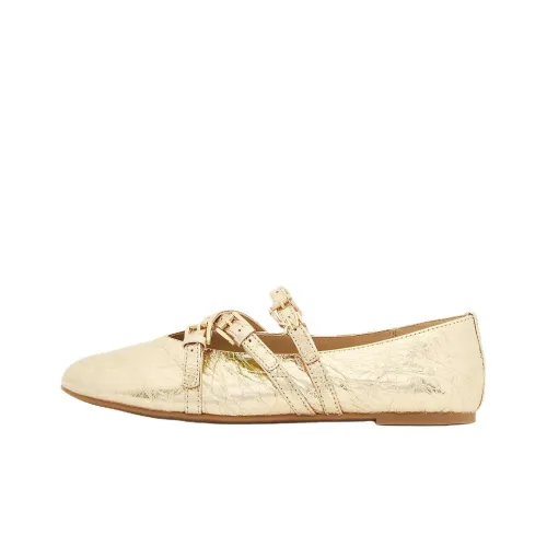 MICHAEL KORS INDY Fle Планшет Mary Jane Женские Золото