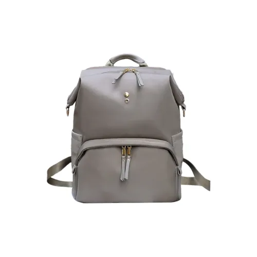 BEGOOER Microfiber Synthetic Leather Backpack Women's Mud Gray Black BEGOOER Микрофибра Синтетическая Кожа Рюкзак Женские Mud Серый Черный